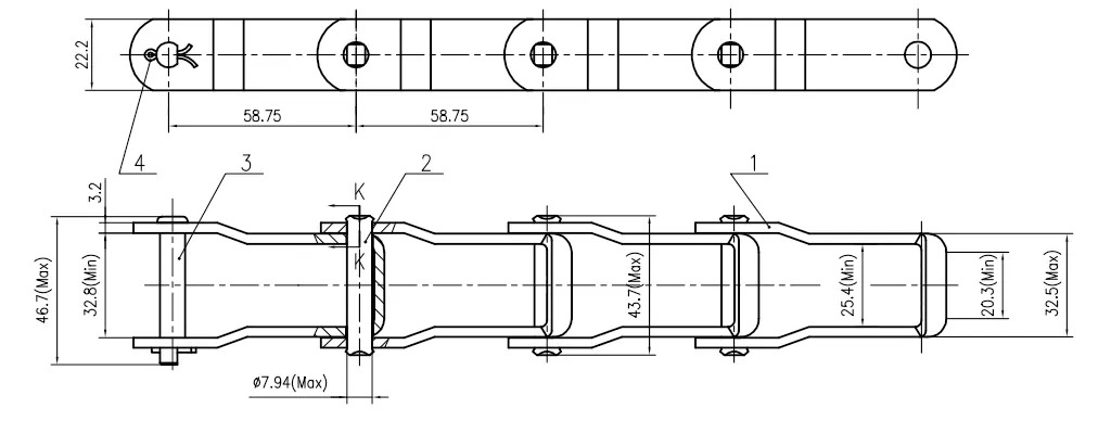conveyor-chain-667H-pintle-chain-specification
